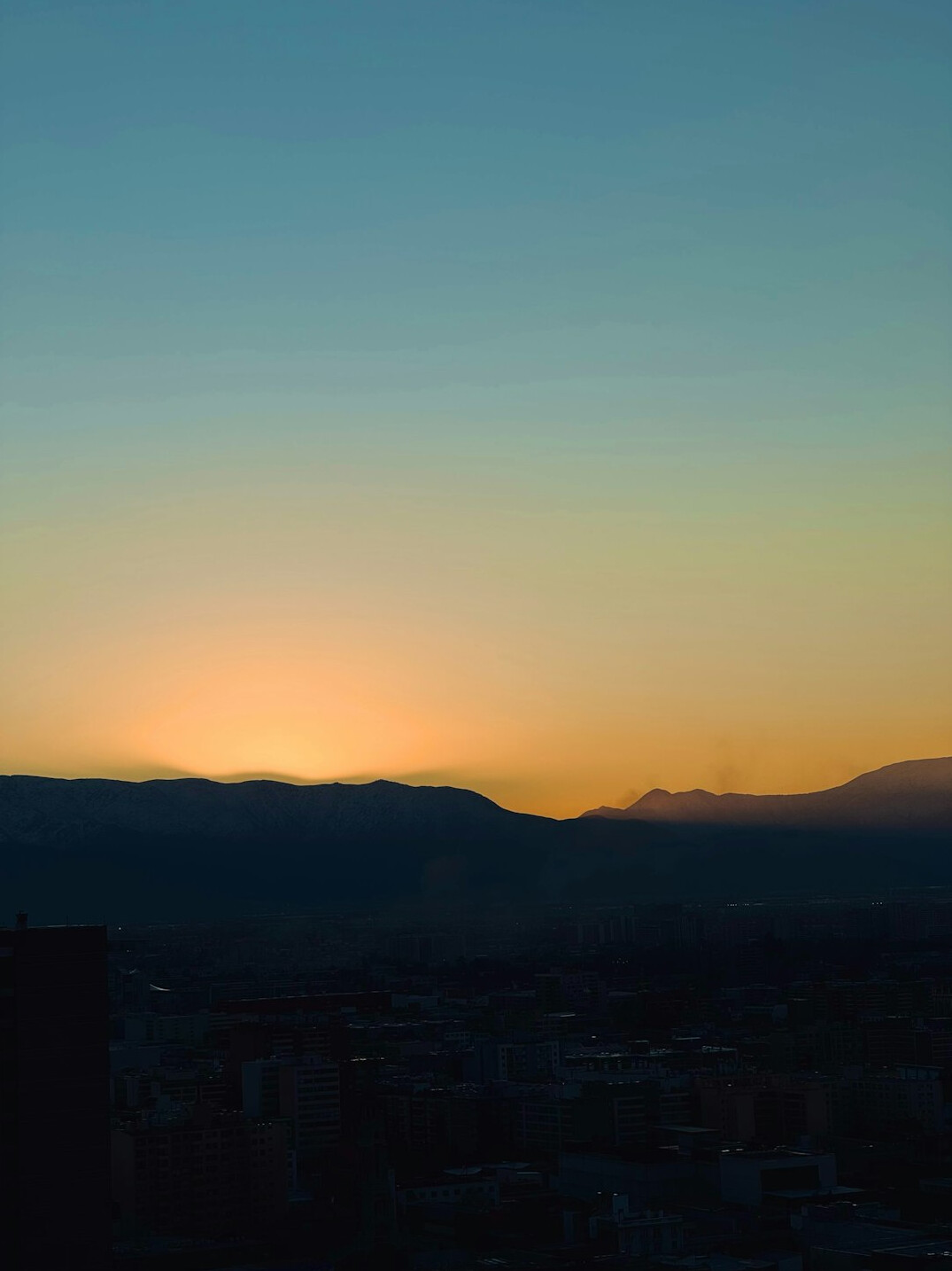 night lights urban chile