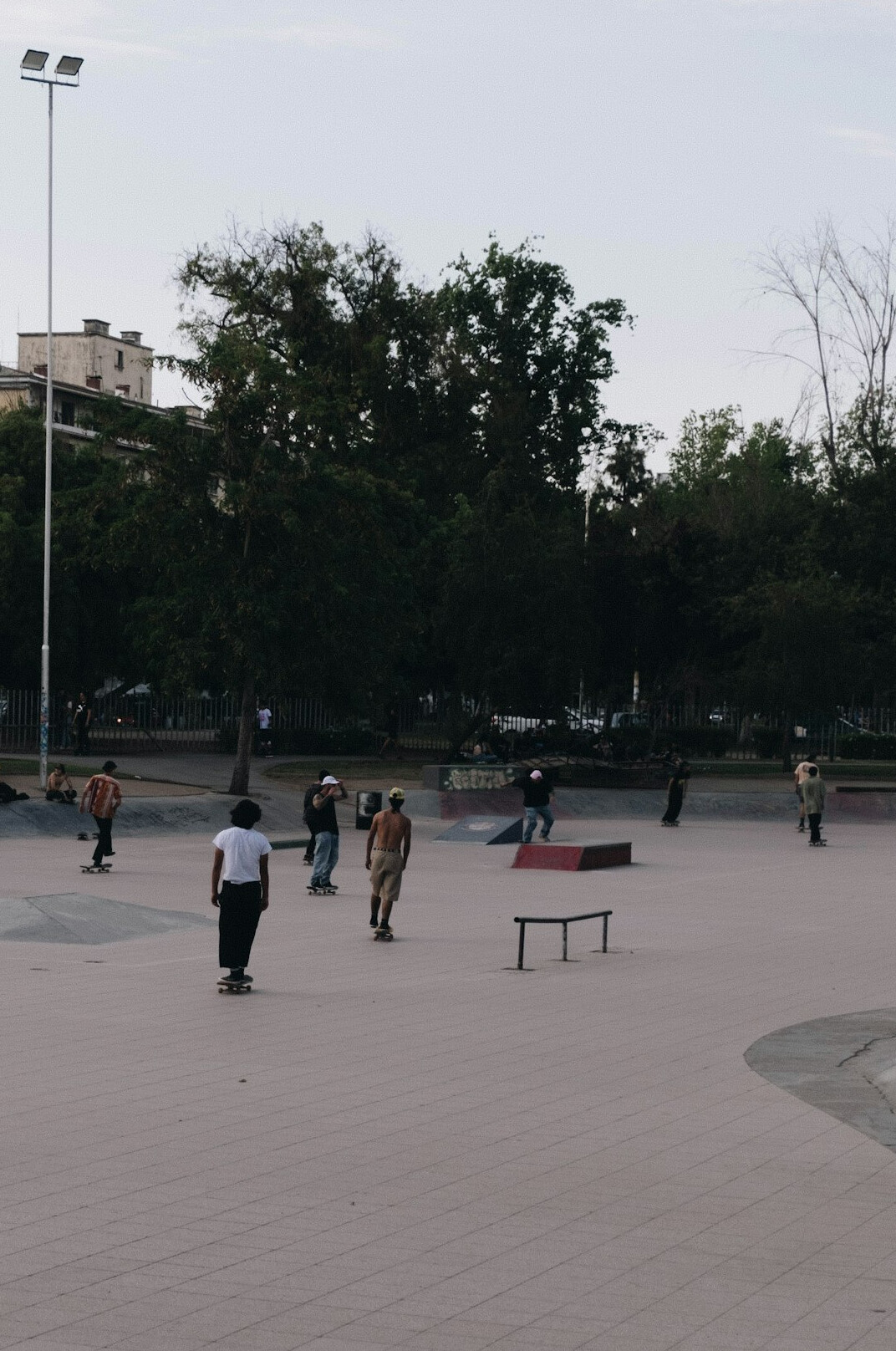 people in park santiago